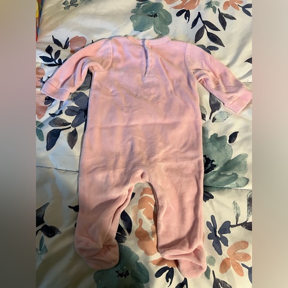 Rene Rofe baby, pink sleeper, hi, I’m new here, size 3-6 - Picture 2 of 6